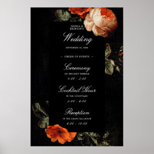 Póster Bienvenida a Boda de Maestrías Holandesas Oscuras 