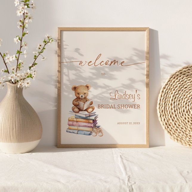 Póster Bienvenida a Boho Baby Shower del libro de cuentos (Subido por el creador)