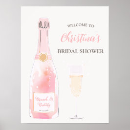 Póster Bienvenida a Brunch y Burbujas de Despedida de Sol