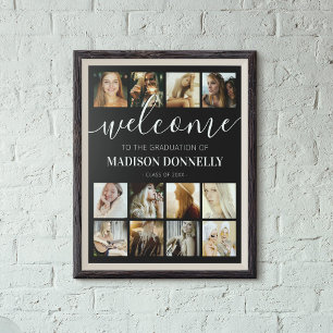 Póster Bienvenida a Collage de fotos personalizado