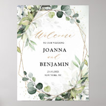 Bienvenida a Eucalyptus Sage Greenery Geométrica B