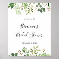 Bienvenida a Eucalyptus Sencilla Floral Bridal Sho