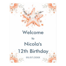 Bienvenida a fiesta de cumpleaños de Starfish con 