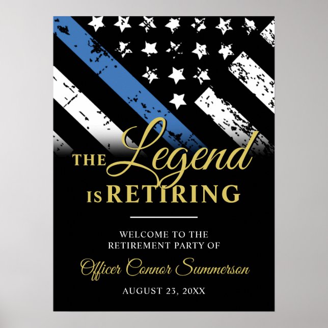 Póster Bienvenida a Fiesta de Jubilación delgado de la Lí (Frente)