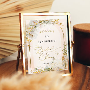 Póster Bienvenida a Floral Meadow British Shower