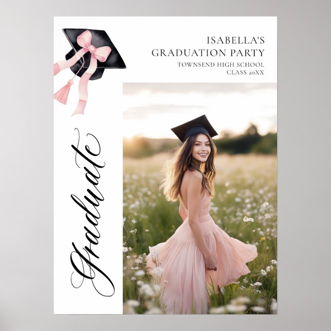 Póster Bienvenida a Graduado de Graduación de Graduado de (Frente)