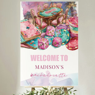 Póster Bienvenida a la Bachelorette de personalizado de L
