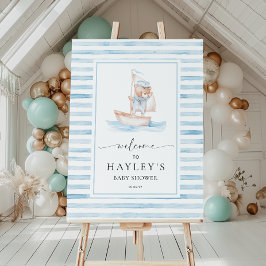 Póster Bienvenida a la banda azul del oso marino