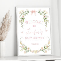 Bienvenida A La Beber De Flora Rosa Y Elegante