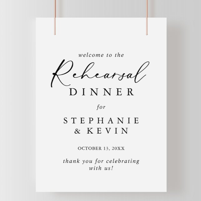 Póster Bienvenida a la cena de ensayo de caligrafía idíli (Subido por el creador)