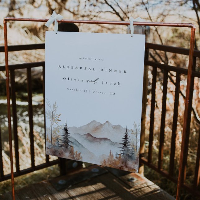 Póster Bienvenida a la cena de los ensayos de la montaña  (Subido por el creador)