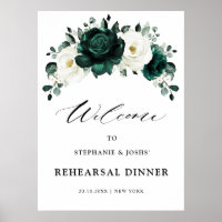 Bienvenida a la cena de un ensayo floral de vegeta