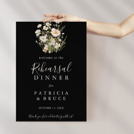 Póster Bienvenida a la cena del ensayo clásico Black de f