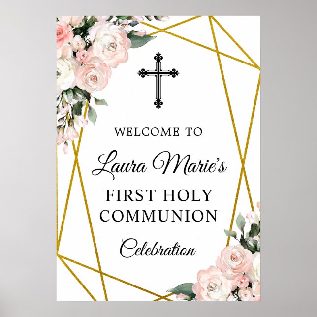 Póster Bienvenida a la comunidad de Boho Moda Geometric F (Frente)