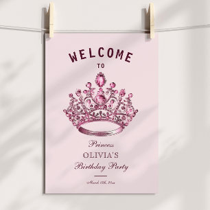 Póster Bienvenida a la corona Princesa Rosa de Borgoña