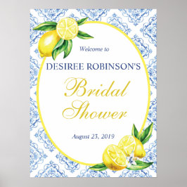 Póster Bienvenida a la Despedida de Soltera con Limón Azu