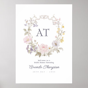 Póster Bienvenida a la Despedida de Soltera Cottagecore c