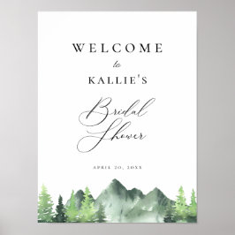 Póster Bienvenida a la Despedida de Soltera en el Bosque 