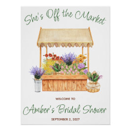 Póster Bienvenida a la Despedida de Soltera: Está Fuera d