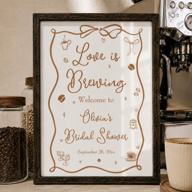 Póster Bienvenida a la Despedida de Soltera Love is Brewi (Subido por el creador)