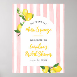 Póster Bienvenida a la Despedida de Soltera Main Squeeze 