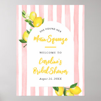 Póster Bienvenida a la Despedida de Soltera Main Squeeze 
