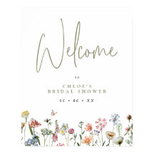 Bienvenida a la ducha de flores silvestres