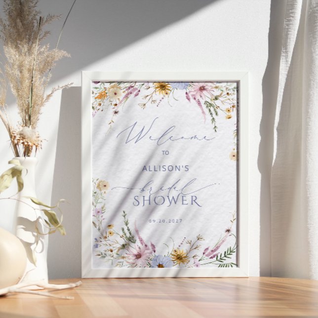 Póster Bienvenida a la ducha de flores silvestres de Moda (Subido por el creador)