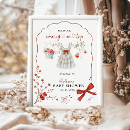 Póster Bienvenida A La Ducha De La Bow Bow Bow