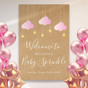 Póster Bienvenida a la ducha de la niña Twinkle Sprinkle 