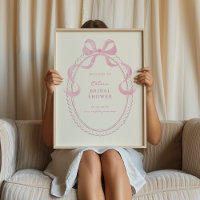 Bienvenida a la ducha de la novia con la mano rosa