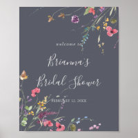 Bienvenida a la ducha de novia azul silvestre