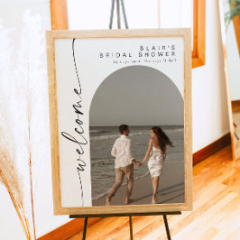 Póster Bienvenida a la ducha de novia con foto de BLAIR B