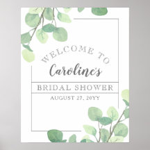 Bienvenida a la Ducha de Novia con Verde de Eucali