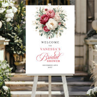 Bienvenida a la Ducha de Novia Floral Dorada de Bo