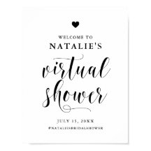 Bienvenida a la ducha de novia virtual en letra sc