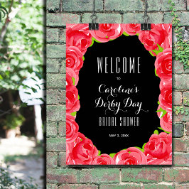 Póster Bienvenida a la ducha de novias estilo Roses Roses