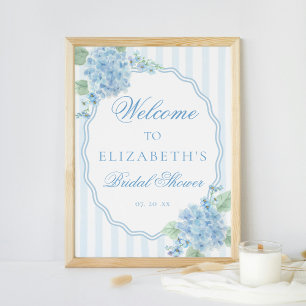 Póster Bienvenida a la elegante casa victoriana Blue Hydr
