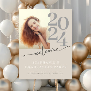 Póster Bienvenida a la elegante fiesta de graduación de g