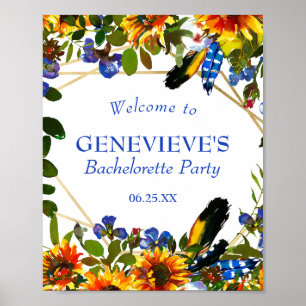 Póster Bienvenida a la elegante fiesta de la bachillerato