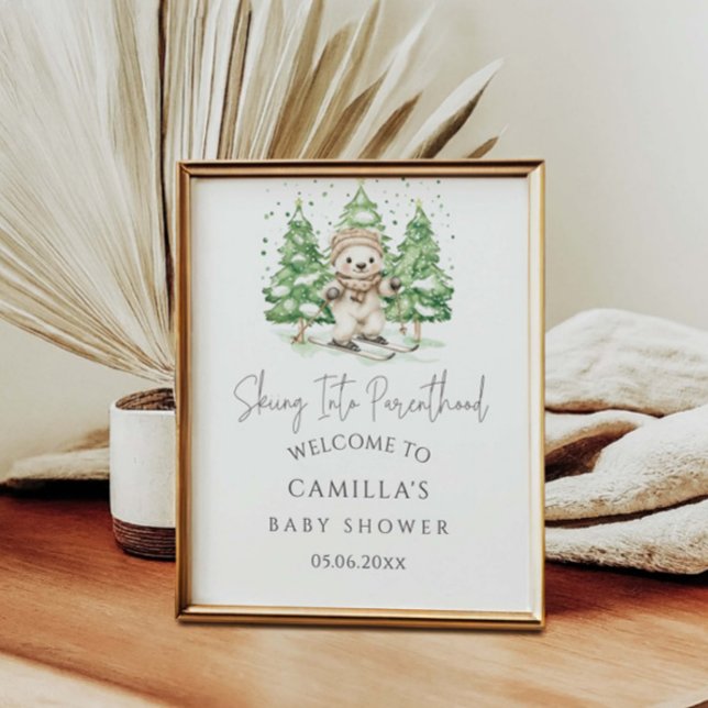 Póster Bienvenida a la Fiesta de Baby Shower de Invierno: (Subido por el creador)