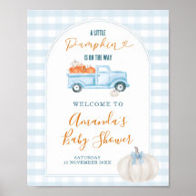 Bienvenida a la Fiesta de Baby Shower de Un Camion