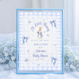 Póster Bienvenida a la fiesta de Baby Shower Un pequeño c