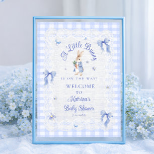 Póster Bienvenida a la fiesta de Baby Shower Un pequeño c