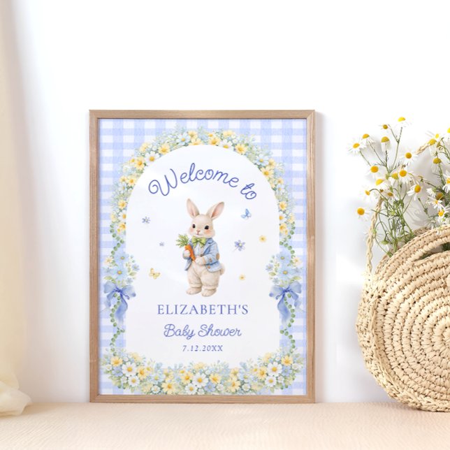 Póster Bienvenida a la fiesta de bebé Bunny (Subido por el creador)