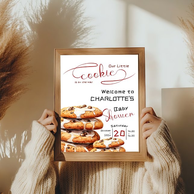 Póster Bienvenida a la Fiesta de Bebé con Galletas Adorab (Subido por el creador)