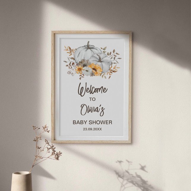 Póster Bienvenida a la Fiesta de Bebé de Otoño (Subido por el creador)