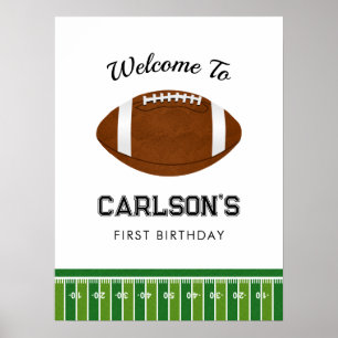 Póster Bienvenida a la fiesta de cumpleaños de Football B