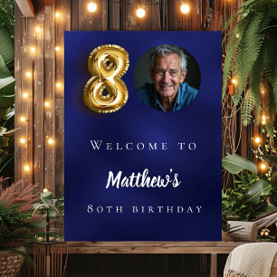 Póster Bienvenida a la fiesta de cumpleaños de fotos de o