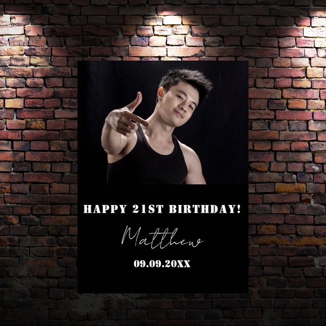 Póster Bienvenida a la fiesta de cumpleaños de fotos de p (Subido por el creador)